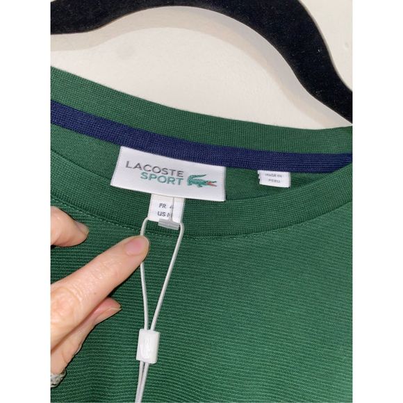 Lacoste NWT Green Colorblock Stripe T-Shirt Size Medium - Picture 2 of 8
